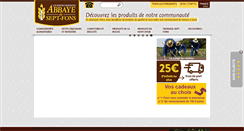 Desktop Screenshot of boutique-abbayedeseptfons.com